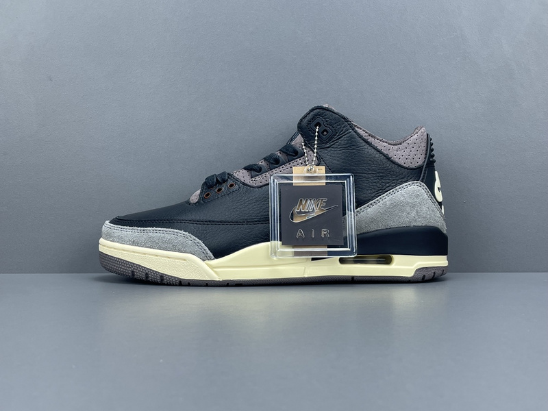 A Ma Maniere x Air Jordan 3 Black Violet Ore FZ8411-001